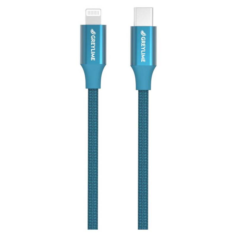 Greylime Braided Usb-C Til Mfi Lightning Kabel Blå 1 M