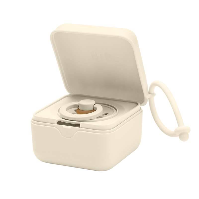 Bibs Accessories Pacifier Box - Sutteboks M. Plads Til 3 Sutter - Ivory