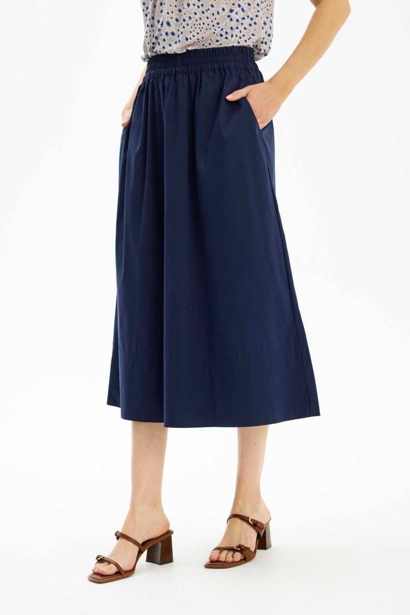 In Front Sandra Nederdel, Farve: Navy, Størrelse: Xxl, Dame