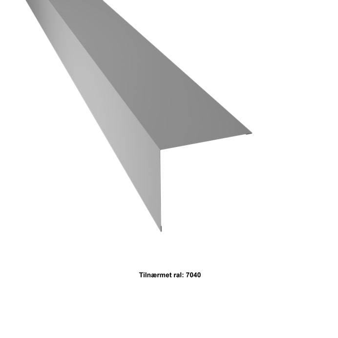 Udvendigt Hjørne Stor. 120-120x2000 Mm. - Lys Grå - 40 års Garanti (0,50) - 2,00 Meter. - Profilmetal A/S