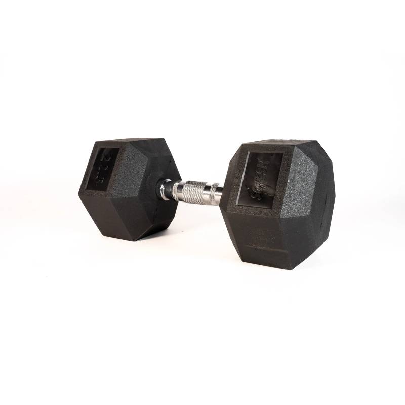 Sq&sn Hexagon Håndvægt (22,5 Kg) Med Forkromet Greb. Udstyr Til Crossfit Træning, Styrketræning Og Funktionel Træning