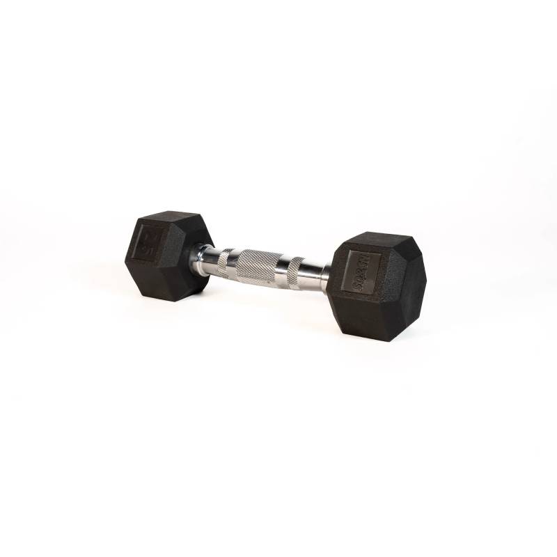 Sq&sn Hexagon Håndvægt (2,5 Kg) Med Forkromet Greb. Udstyr Til Crossfit Træning, Styrketræning Og Funktionel Træning