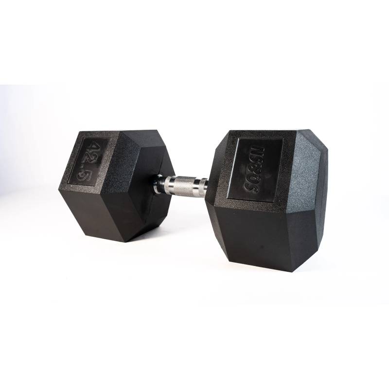 Sq&sn Hexagon Håndvægt (42,5 Kg) Med Forkromet Greb. Udstyr Til Crossfit Træning, Styrketræning Og Funktionel Træning