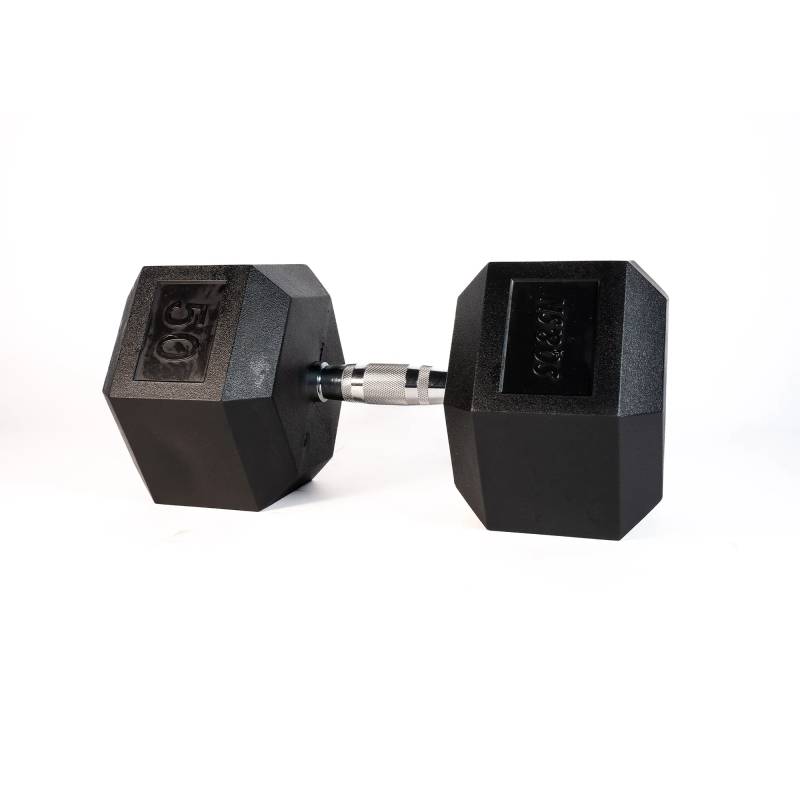 Sq&sn Hexagon Håndvægt (50 Kg) Med Forkromet Greb. Udstyr Til Crossfit Træning, Styrketræning Og Funktionel Træning