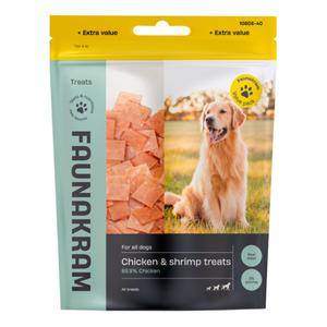 Faunakram Hundesnack M. Kylling Og Rejer, Valuepack - 300 G.