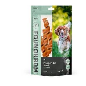 Faunakram Xxl Premium Hundesnack Spiral M. Kylling - 450 G.
