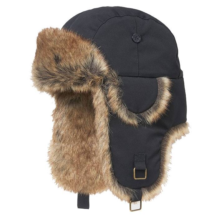 Mjm Trapper 42 Recycled Taslan/Faux Fur, Black-Xl - Vinterhue, Vinterkasket