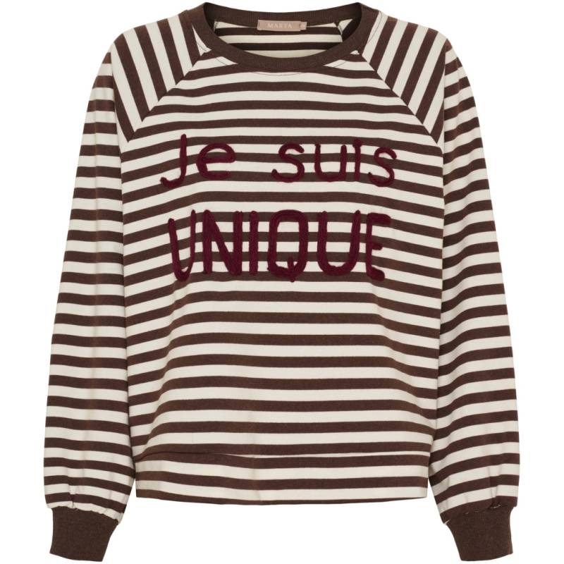 Marta Du Chateau Dame Sweatshirt Mdcfenja 38817 - Moro/Bordeaux