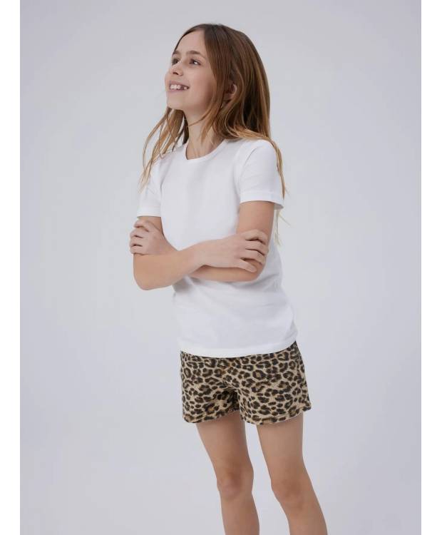 Name It Shorts Med Leopard Mønster Til Piger
