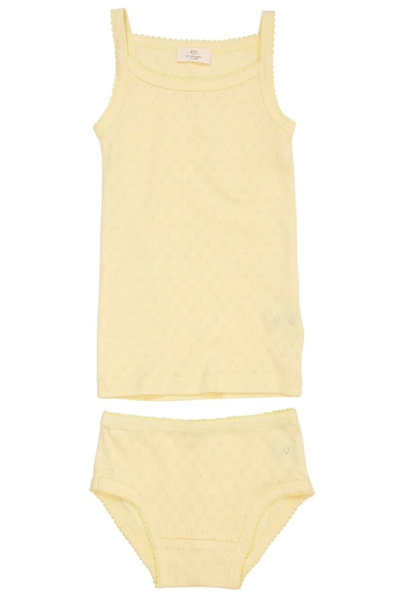 Undertøj M. Hjerte Mønster - Pale Yellow - Pale Yellow / 128 - Copenhagen Colors