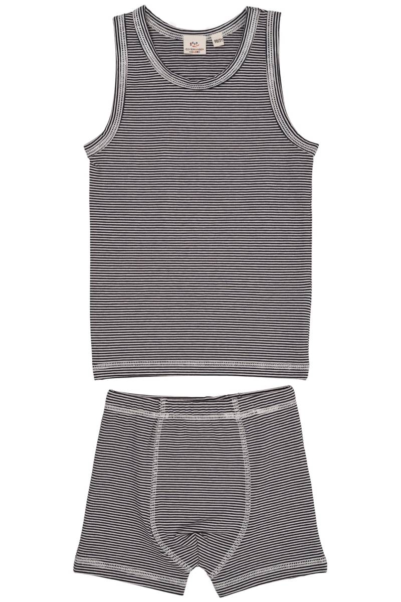 Stribet Undertøjs Sæt - Navy/Cream Stripe - Navy/Cream Stripe / 116 - Copenhagen Colors