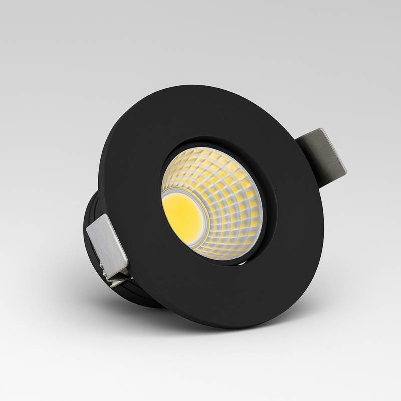 Ledlife Focu38 Møbelspot Indbygning Ra92 - Hul: ø3,5 Cm, Mål: ø3,8 Cm, Sort, 2w, 12v Dc - Dæmpbar : Dæmpbar, Kulør : Neutral