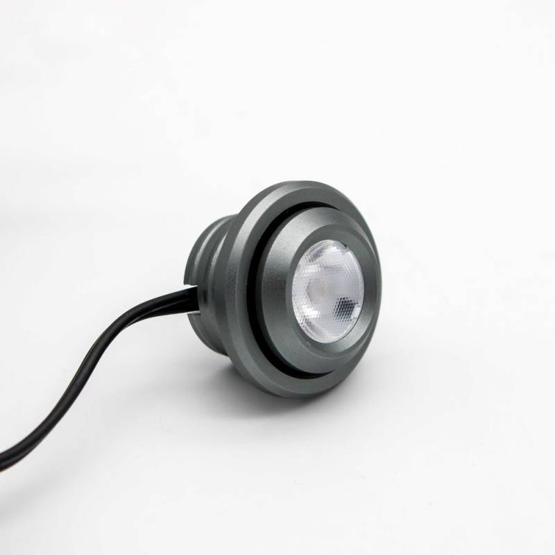 Ledlife Spot29 Møbelspot Indbygning Ra90 - Hul: ø2 Cm, Mål: ø2,9 Cm, Børstet Stål, 1w, 12v Dc - Dæmpbar : Dæmpbar, Kulør : Varm, Spredning : 60â°