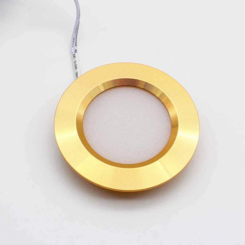 Ledlife Reco68 Møbelspot Indbygning Ra92 - Hul: ø5,5 Cm, Mål: ø6,8 Cm, Guld, 2,7w, 12v Dc - Dæmpbar : Dæmpbar, Kulør : Neutral