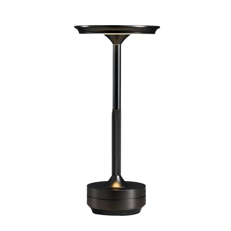 Opladelig Led Bordlampe - Sort, Touch Dæmpbar, Cct, Ip20 - Dæmpbar : Dæmpbar, Kulør : Cct (varm Til Kold Hvid)