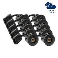 Ledlife Indbygningsspot Inno88 Udendrs - Gu10, Sort, Ip44, Godkendt Til Isolering, 10 Stk.