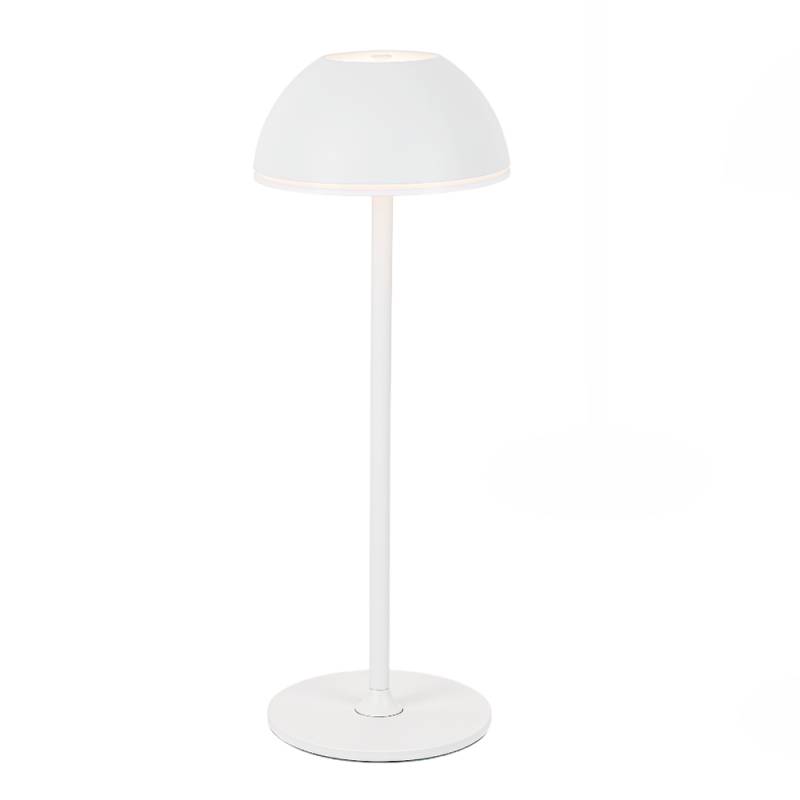 Opladelig Led Bordlampe Inde/Ude - Hvid, Touch Dæmpbar, 3i1, Ip54 Udendørs - Dæmpbar : Dæmpbar, Kulør : Cct (varm Til Kold Hvid)