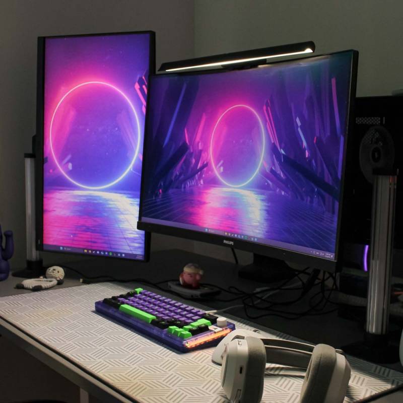 45cm Skærmlys Cct Lampe - 5v Usb, 4w, Touch Styring - Kulør : 3-I-1