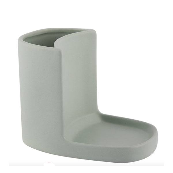 Plint Keramik Holder Til Sæbe - Leaf