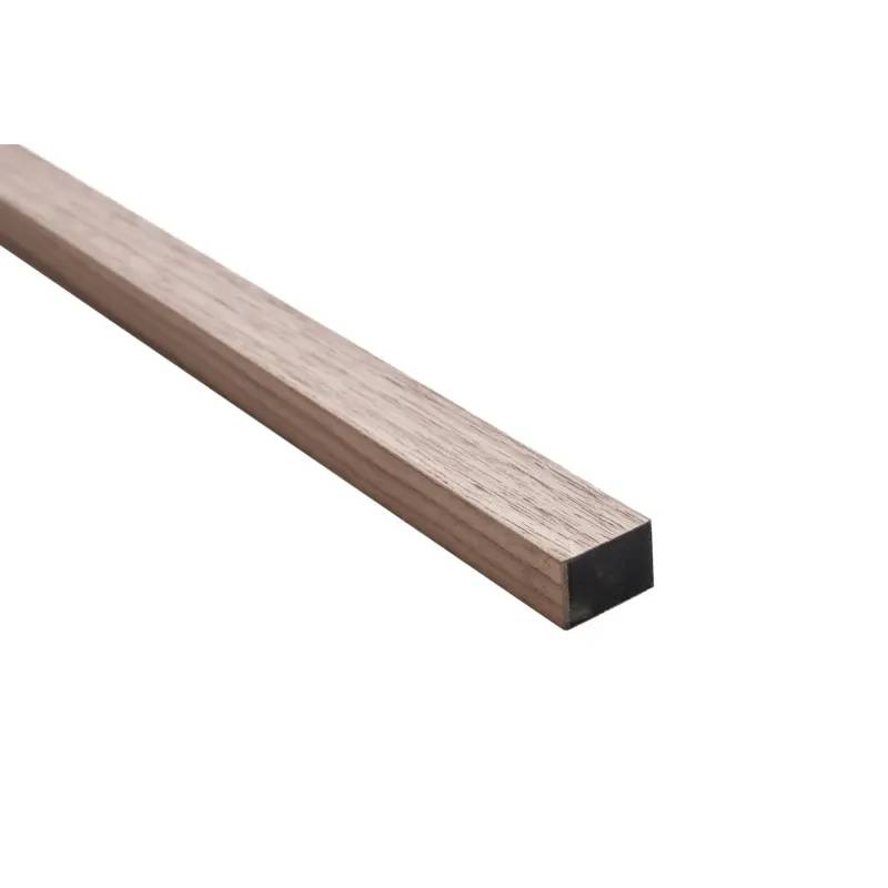 Acupanel Afslutningsliste 2400x27x19 Amerikansk Valnød Ubehandlet  Sort Mdf