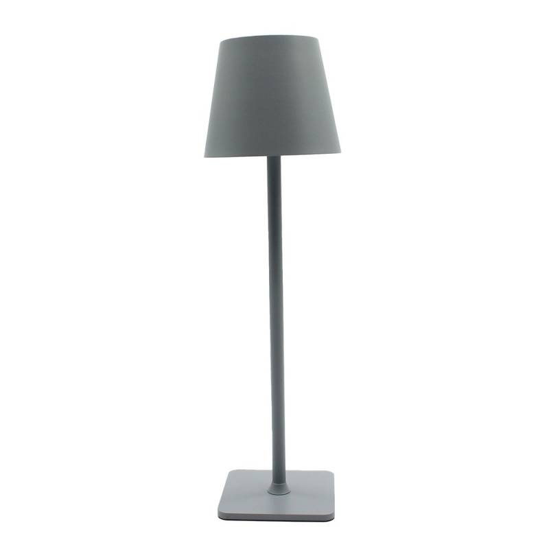 Opladelig Led Bordlampe Inde/Ude - Grå, Touch Dæmpbar, Cct, Ip54 Udendørs - Dæmpbar : Dæmpbar, Kulør : Cct (varm Til Kold Hvid)