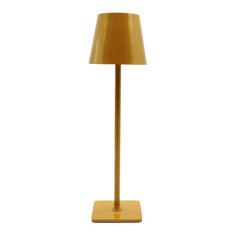 Opladelig Led Bordlampe Inde/Ude - Karry / Guld, Touch Dæmpbar, Cct, Ip54 Udendørs - Dæmpbar : Dæmpbar, Kulør : Cct (varm Til Kold Hvid)