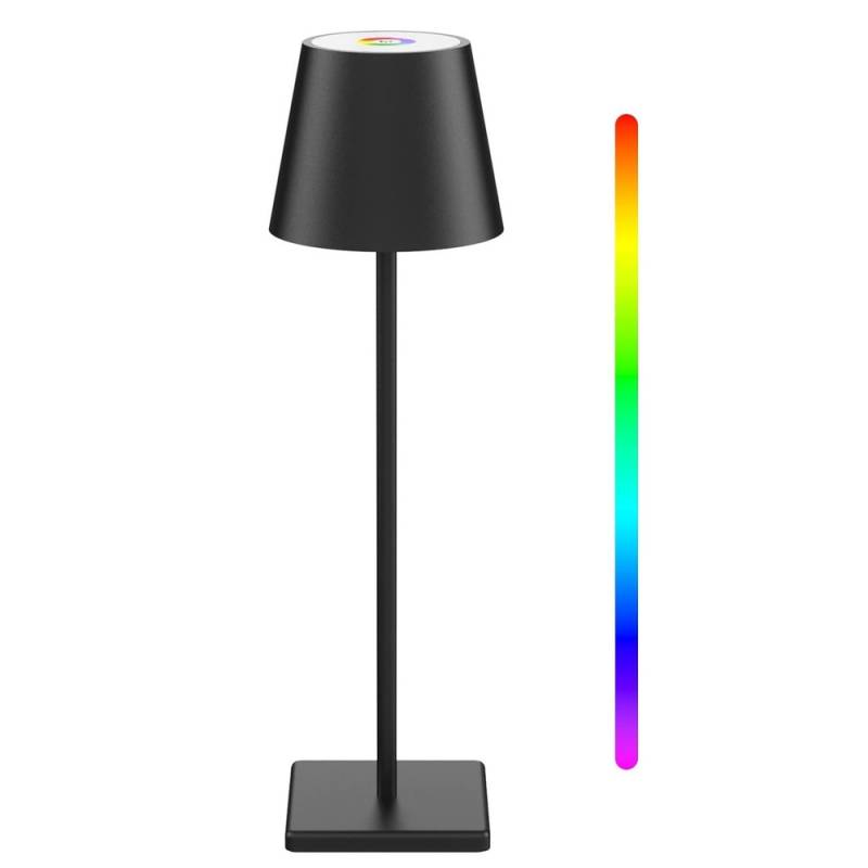 Opladelig Led Bordlampe Inde/Ude - Rgb+cct, Touch Dæmpbar, Ip54 Udendørs - Dæmpbar : Dæmpbar, Kulør : Rgb