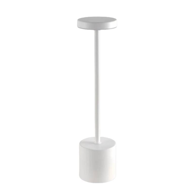 Opladelig Led Bordlampe - Hvid, Touch Dæmpbar, Cct, Ip20 - Dæmpbar : Dæmpbar, Kulør : Cct (varm Til Kold Hvid)