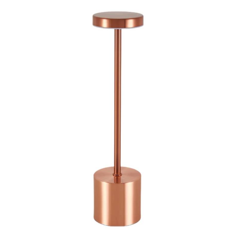 Opladelig Led Bordlampe - Kobber, Touch Dæmpbar, Cct, Ip20 - Dæmpbar : Dæmpbar, Kulør : Cct (varm Til Kold Hvid)
