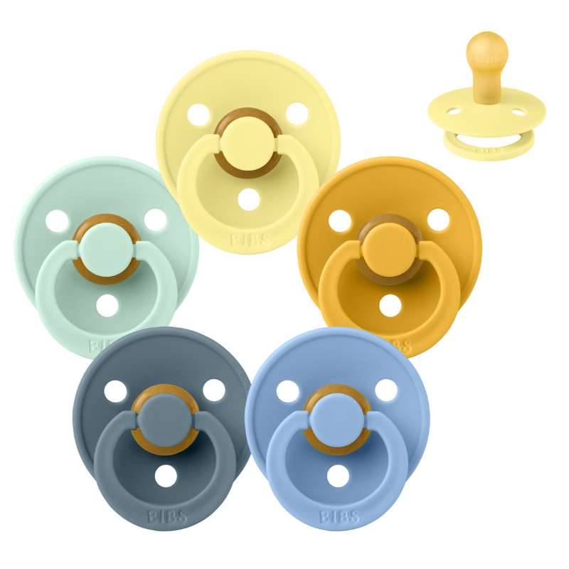 Bibs Rund Colour Sut - Sampak - 5 Stk. - Str. 1 - Summer At The Beach