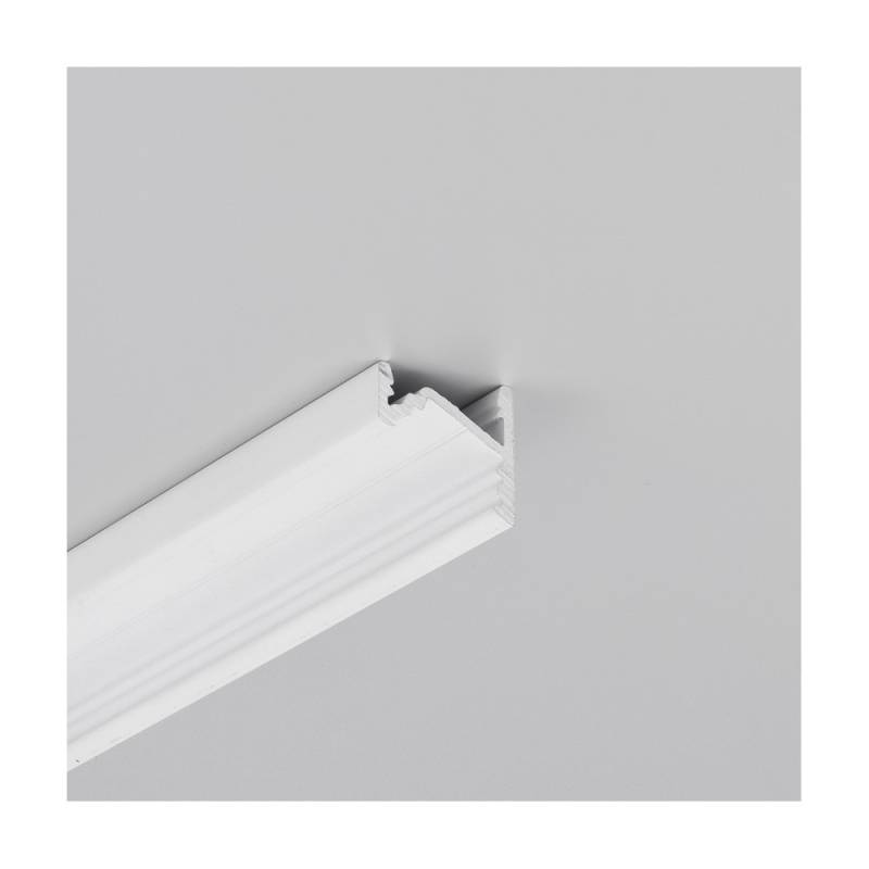 1m Aluprofil Corner10.v2 A1c/U1 - Hvid Lakeret, Hjørne, Led Skinne - Topmet