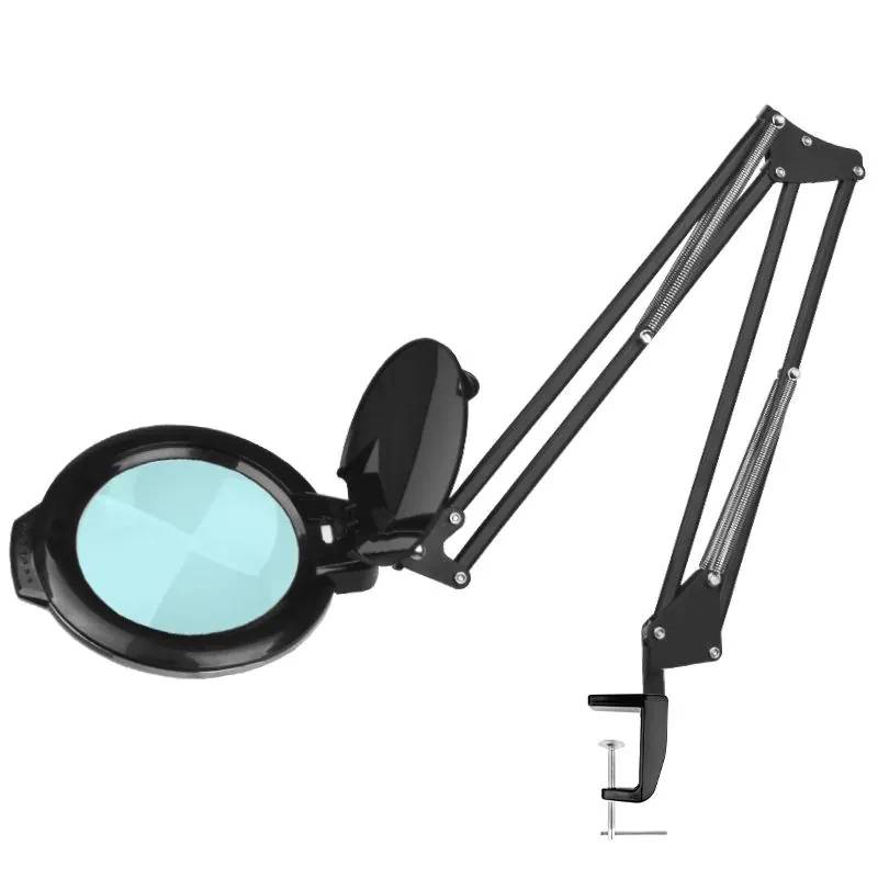 Led-Forstørrelseslampe - Moonlight 8012/5 - Sort Til Bordplade - Activeshop