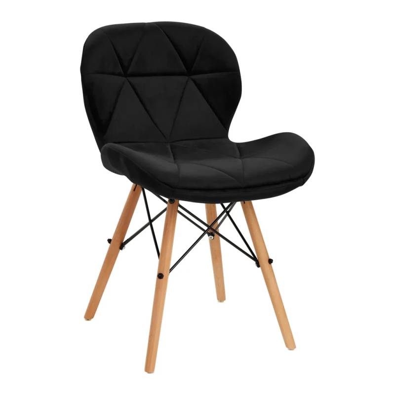4rico Makeup-Stol Qs-186 Sort Fløjl - Activeshop