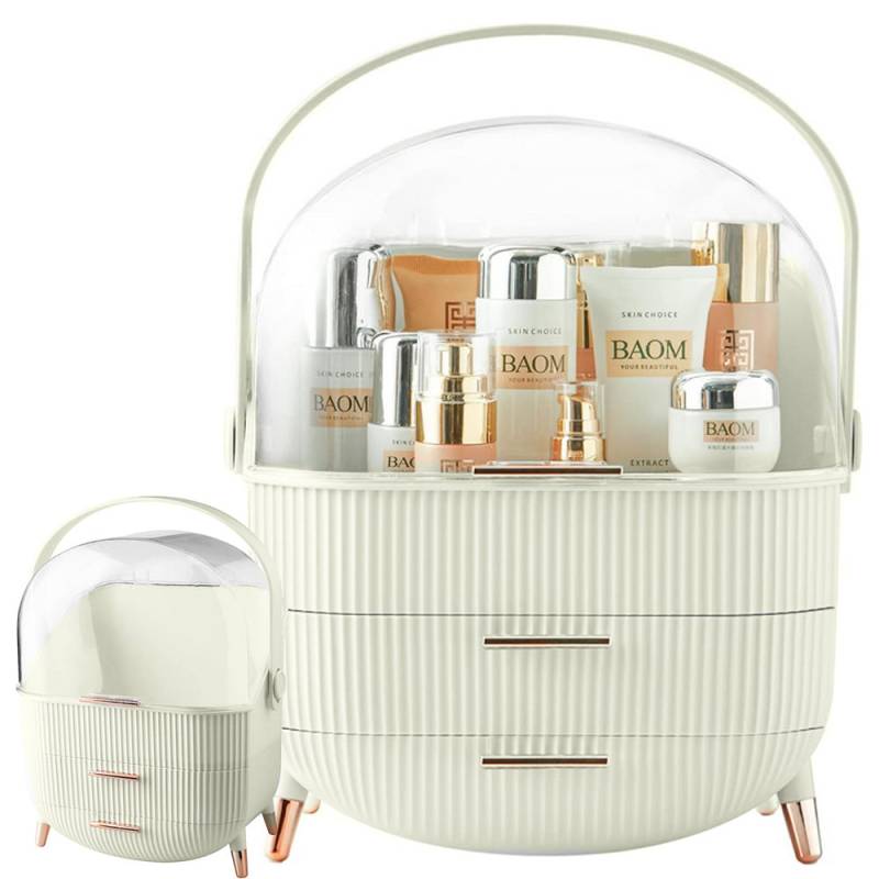 Elegant Kosmetik Og Makeup Holder Med Skuffer Og Håndtag - We Do Better