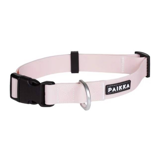 Paikka Glow Collar Pink, Fluorescerende Halsbånd, 35 - 48 Cm