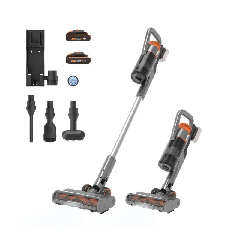 Worx 20v Støvsuger, Kulfri Inkl. 2x2,0ah Batterier - Wx038