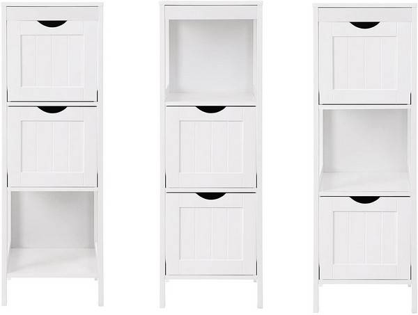 Badeværelsesreol - Hvid Reol Til Badeværelse 89 X 30 X 30 Cm - Reoler Og Hylder > Reoler - Gulvreoler Og Stuereoler - Daily-Living - Song