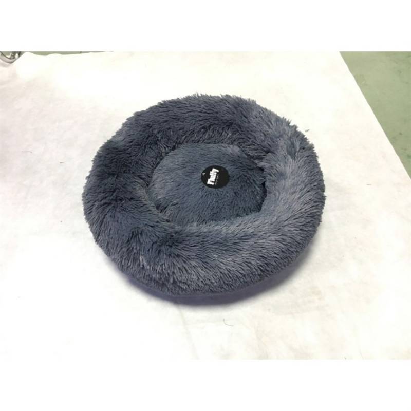 Fluffy Hundeseng, Koksgrå, Medium, 76 X 76 Cm