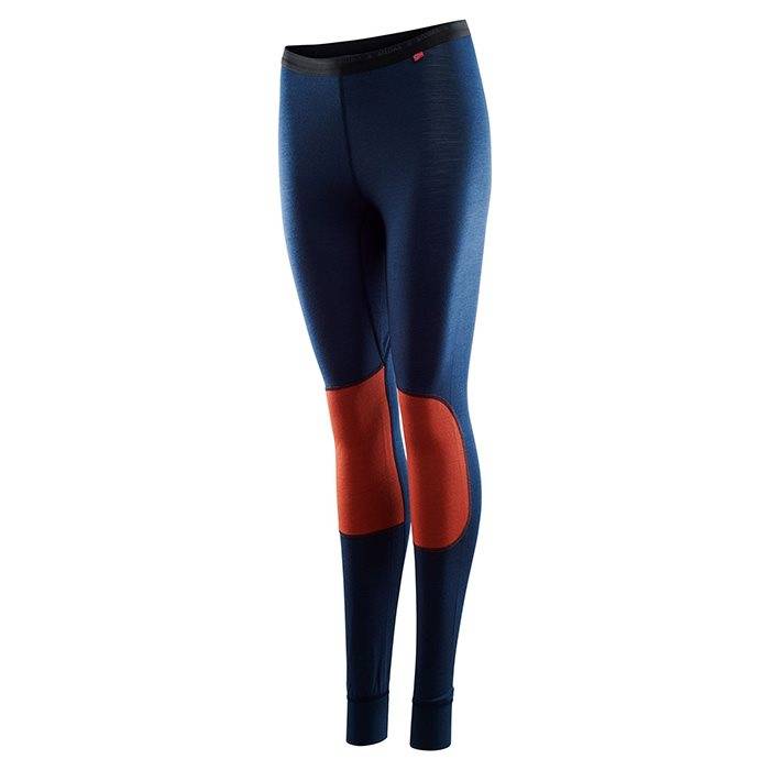Aclima Lightwool Reinforced Longs Kvinder / Damer, Navy/Red-Xl - Undertøj