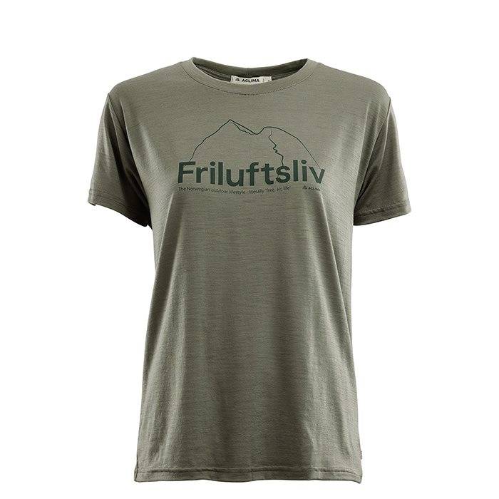 Aclima Classic Tee Friluftsliv Woman, Ranger Green-L - T-Shirts