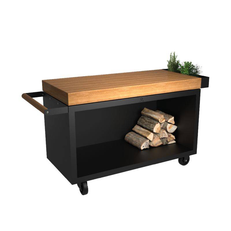Ofyr Mise En Place Bord Sort 135 Pro | Teak Wood