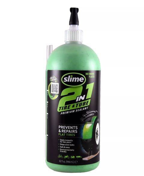 Slime 2-I-1 Dæk- Og Slange Lappevæske - Til Dæk Med- & Uden Slange