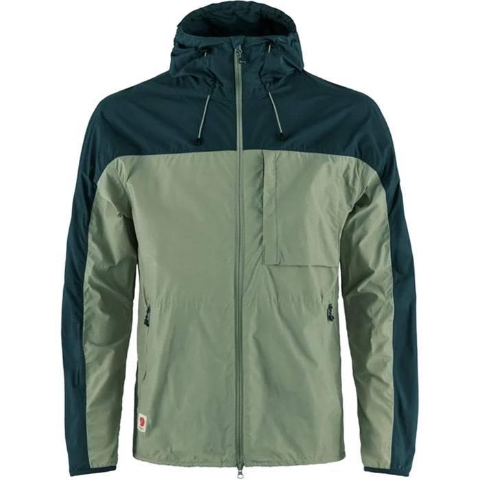 Fjällräven High Coast Wind Jacket Herre / Mænd-Patina Green / Navy-L - Jakker