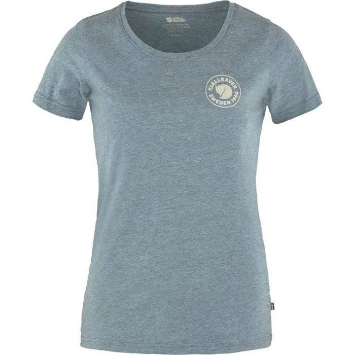 Fjällräven 1960 Logo T-Shirt Woman-Indigo Blue Melange-Xs - T-Shirts