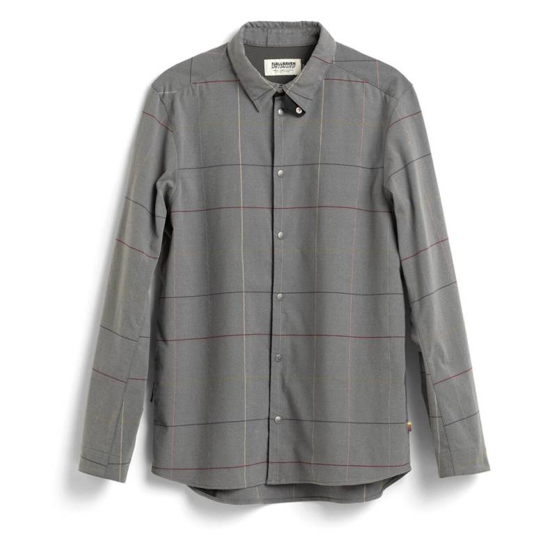 Fjällräven Mens S/F Riders Flannel Shirt Ls M (grå (grey Flag Window/702) Medium)