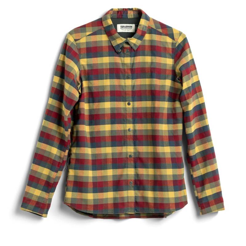 Fjällräven Womens S/F Riders Flannel Shirt Ls (gul (flag Check/701) Medium)