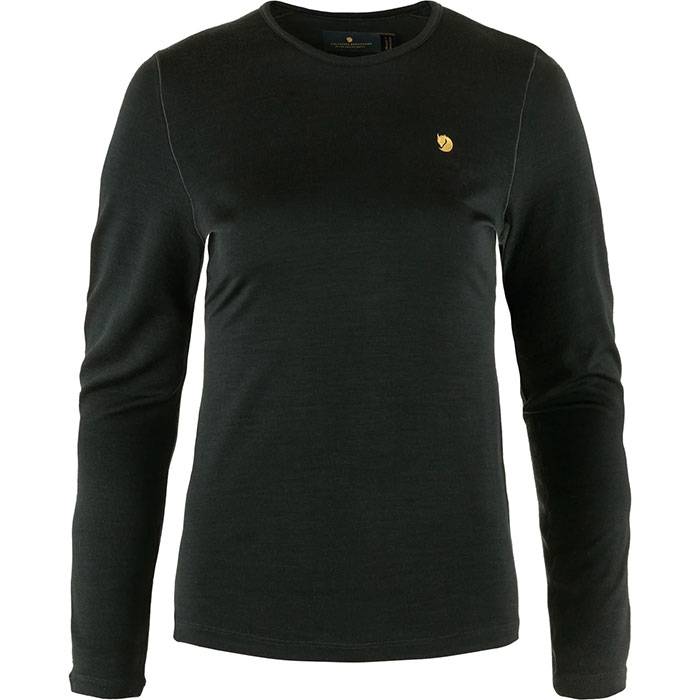 Fjällräven Bergtagen Thinwool Ls Kvinder / Damer, Black-S - Undertøj