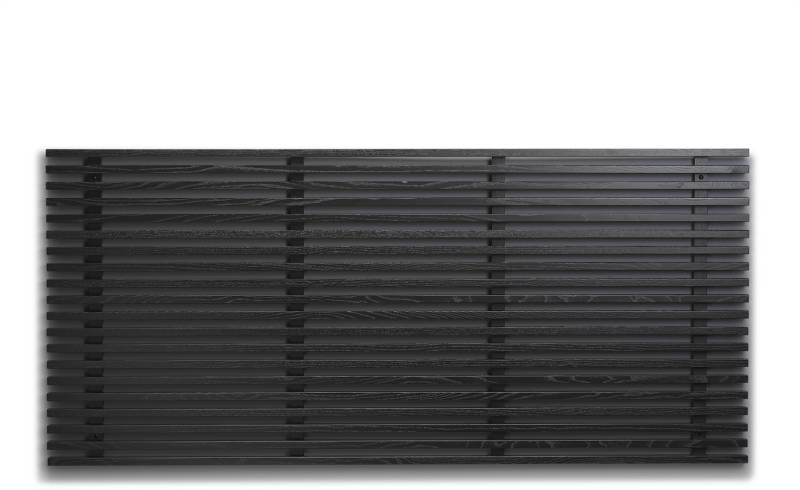 Sengegavl Oscarssons Möbel Zece Sortbejdset Massiv Ask 84x184x4,5 Cm