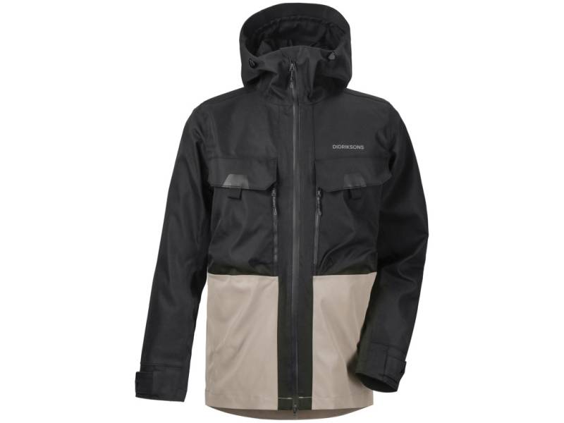 Didriksons - Stig - Herrejakke - Black/Beige - Str. Xxl