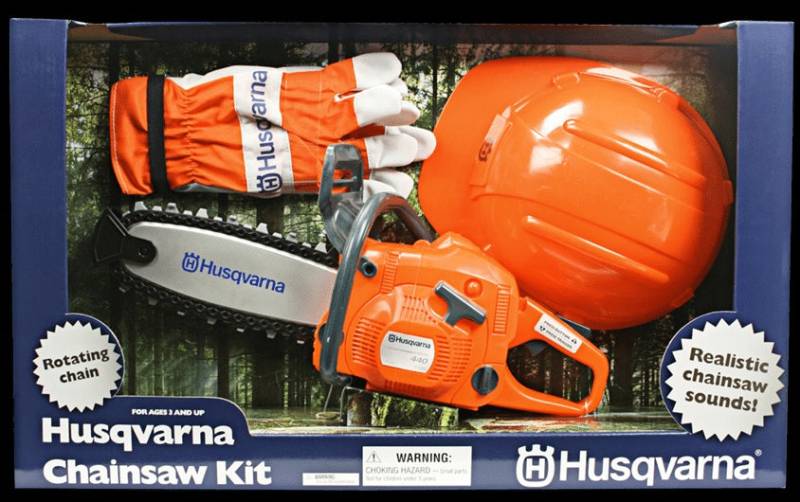 Husqvarna Legetøjs Motorsav M/Sikkerhedssæt